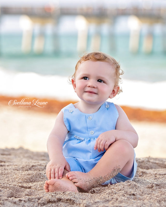 Jupiter Family Photographer: Baby Benjamin with loving parents