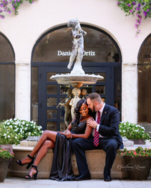 Palm Beach Couple Photographer | Engagement Photoshoot in Worth Avenue